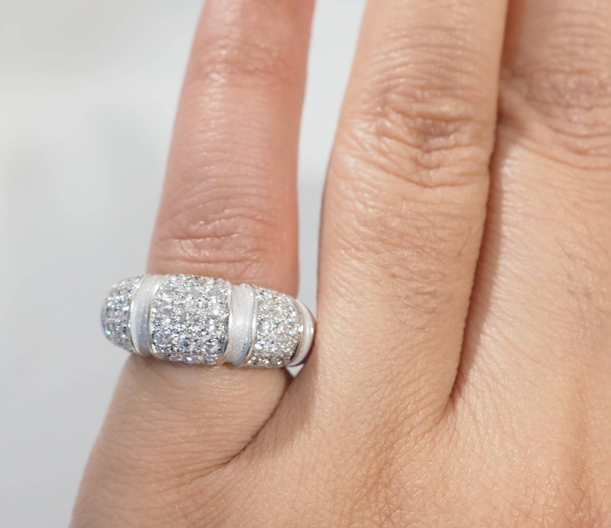 Bague Pavage Mauboussin Nadja en or blanc et diamants-photo-2
