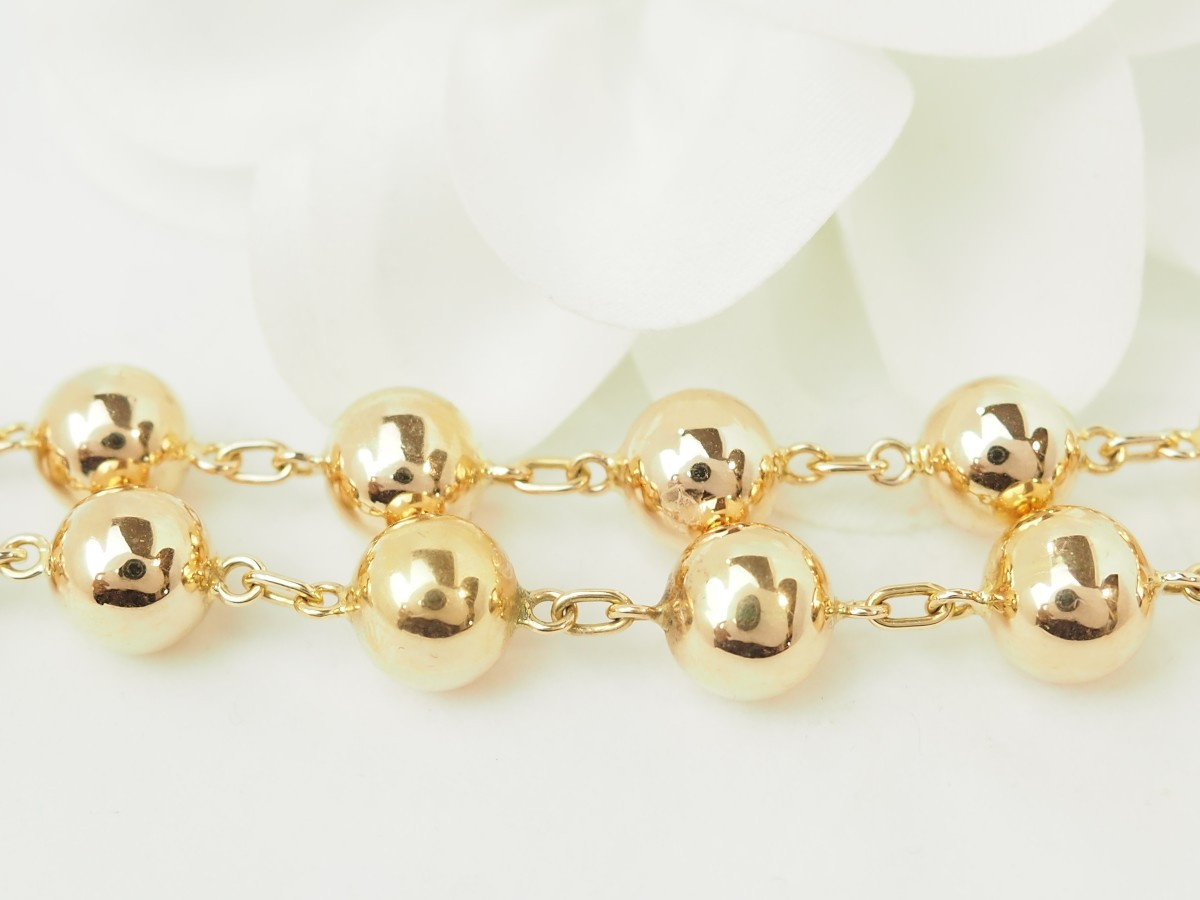 Marseille Bracelet In 18-carat  Gold - Regular Beads 8 Mm-photo-1