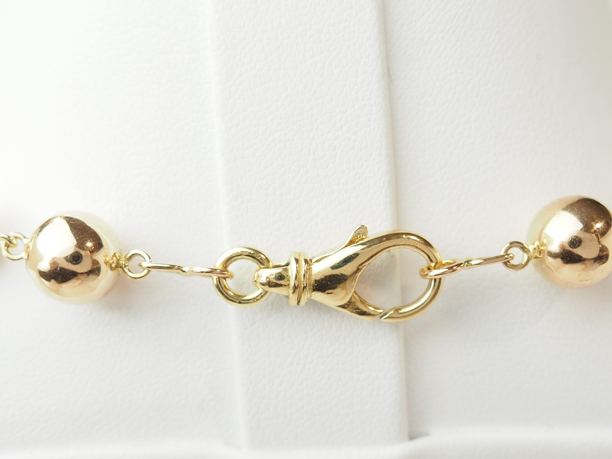 Collier marseillais en or rose - Boules régulières 9 mm-photo-3