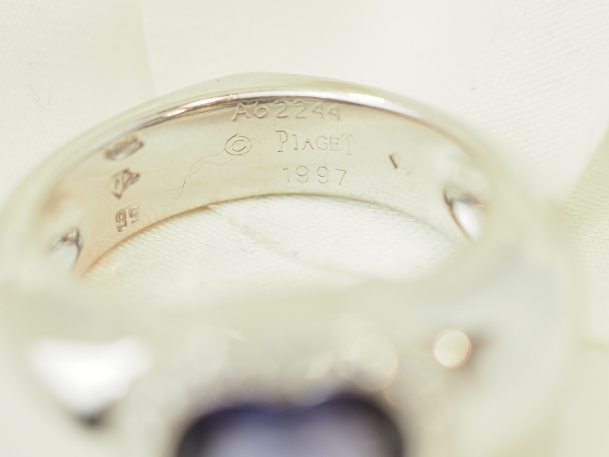 Bague Poiray coeur en or blanc 18 carats, tanzanite 2,40 ct & diamants-photo-3