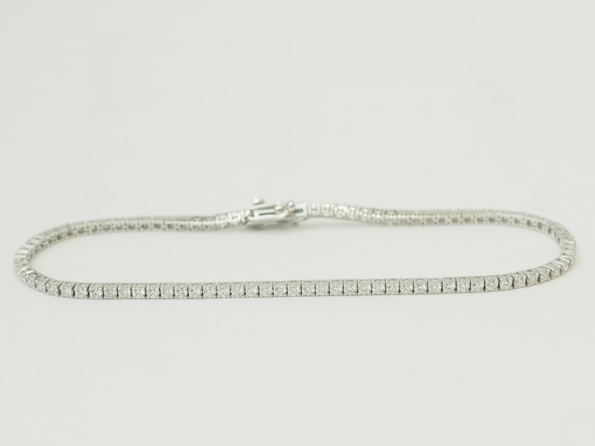 River Bracelet In White Gold And Diamonds 1.84ct-photo-3
