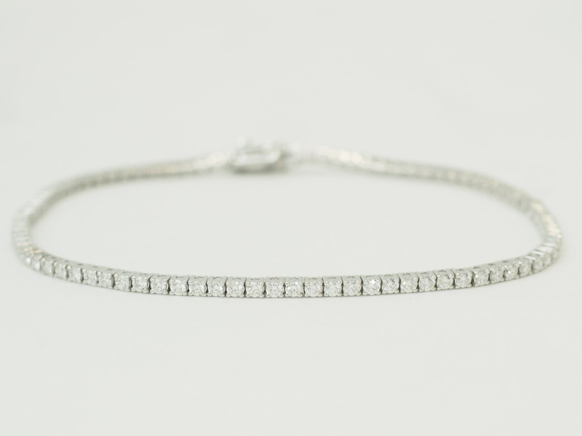 River Bracelet In White Gold And Diamonds 1.84ct-photo-6