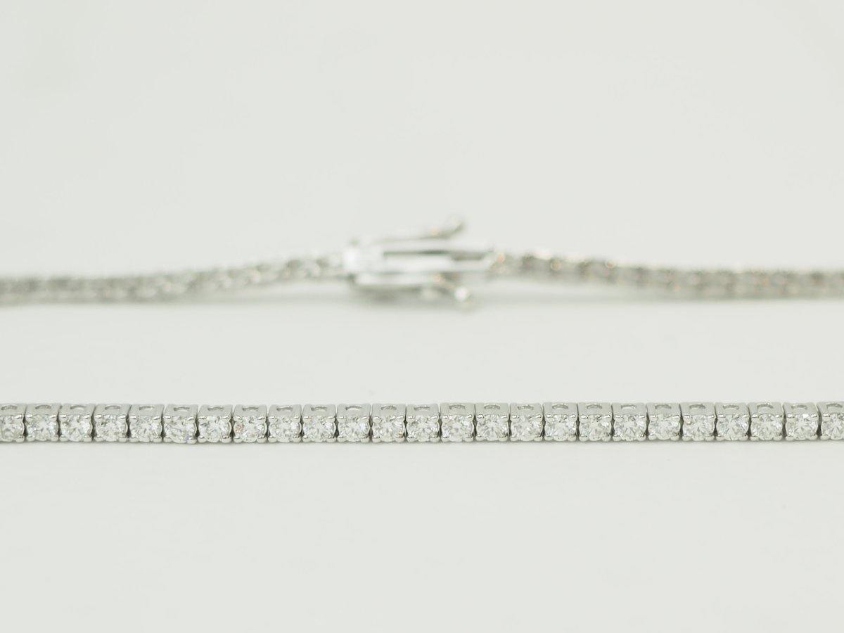 River Bracelet In White Gold And Diamonds 1.84ct-photo-7