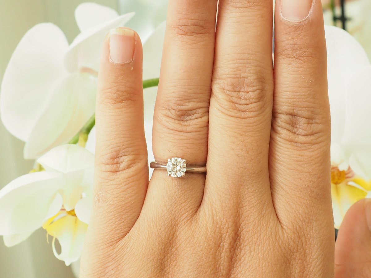 0.78 Carat Lfg-certified Diamond Solitaire In White Gold-photo-2