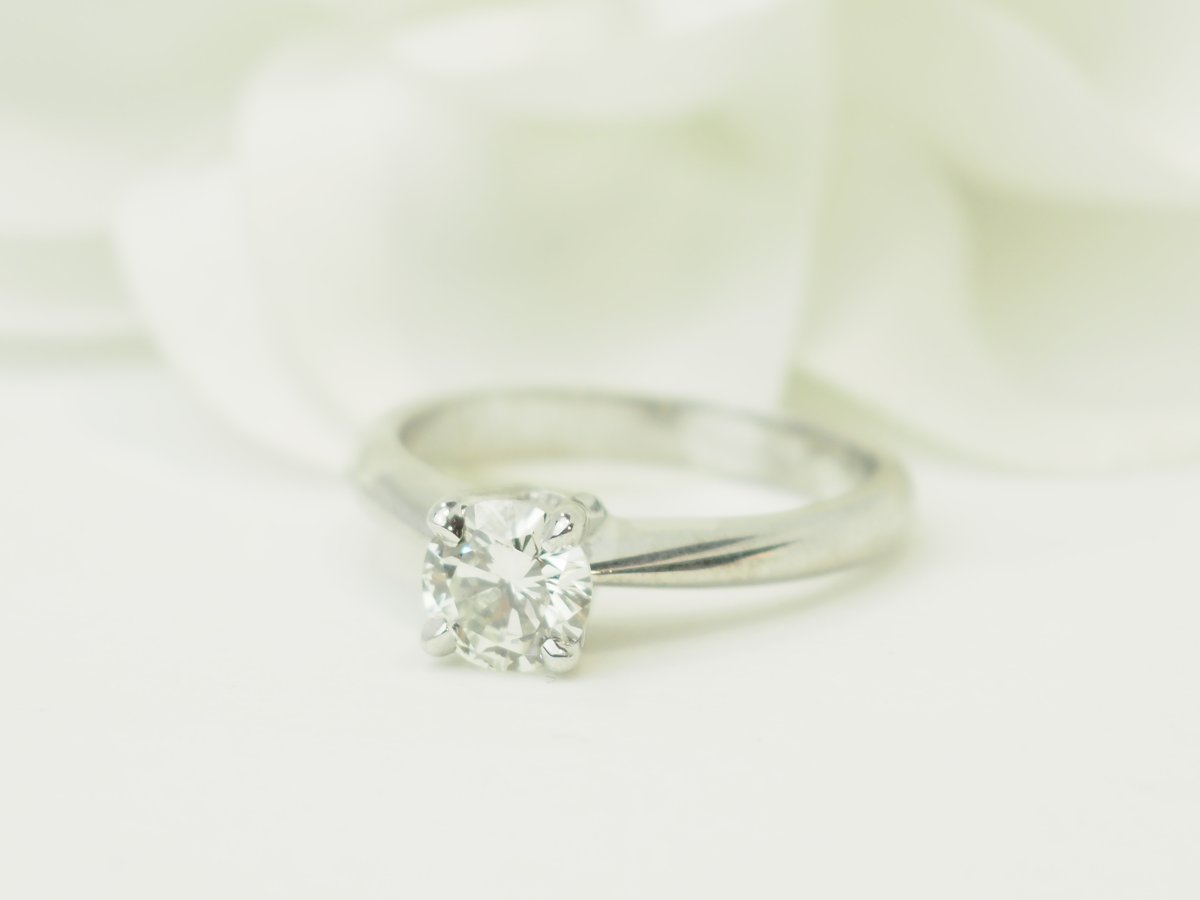 0.78 Carat Lfg-certified Diamond Solitaire In White Gold-photo-3