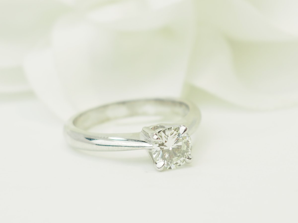 0.78 Carat Lfg-certified Diamond Solitaire In White Gold-photo-2