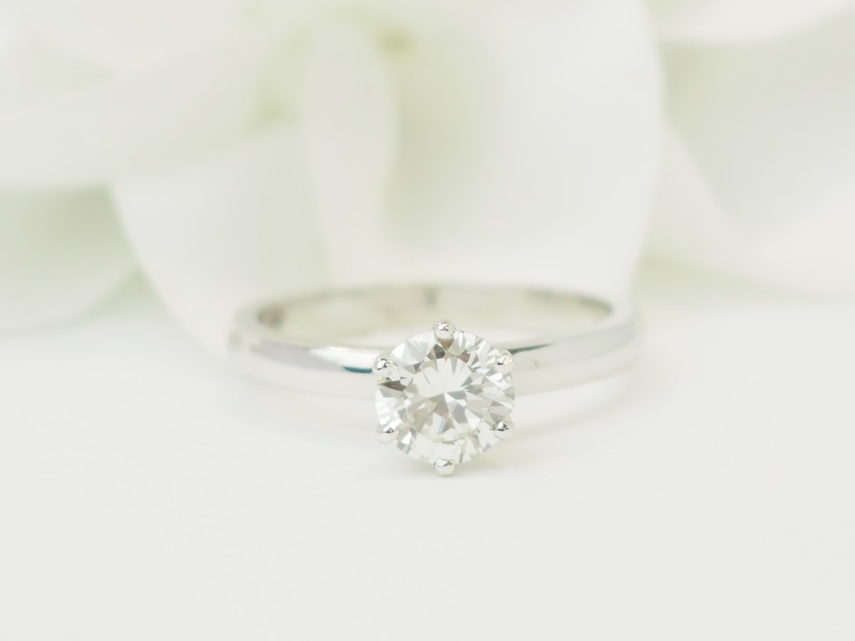 0.94 Carat Lfg-certified Diamond Solitaire In White Gold-photo-3