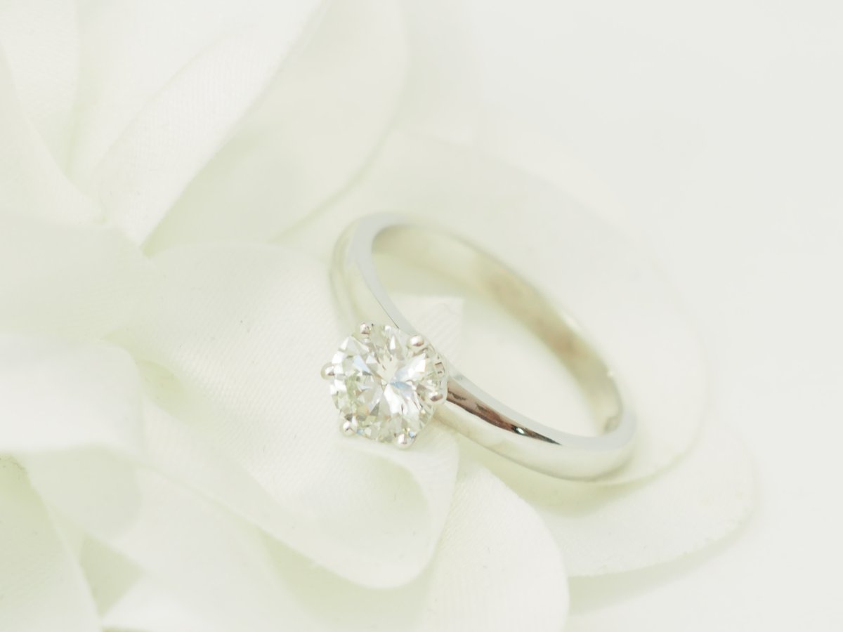 0.94 Carat Lfg-certified Diamond Solitaire In White Gold-photo-4