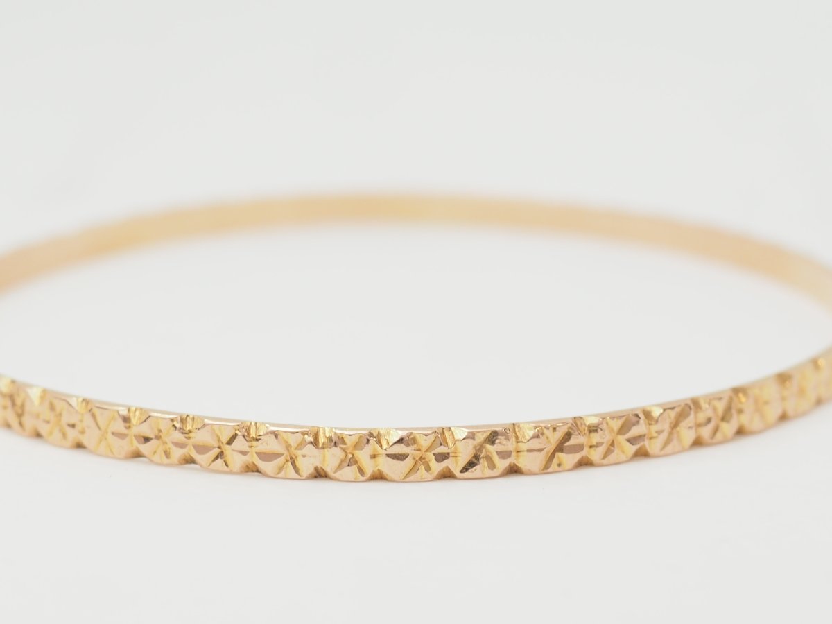 Chased Yellow Gold Semainier Bracelet-photo-3