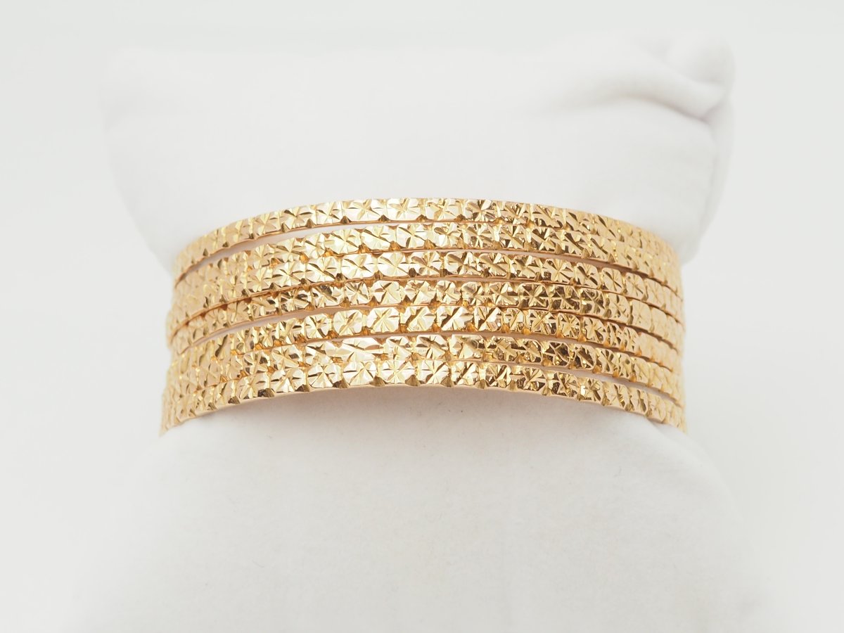 Chased Yellow Gold Semainier Bracelet