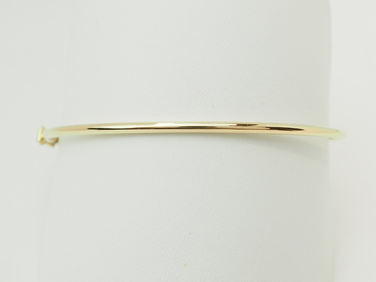 Bracelet jonc flexible en or jaune 18kt-photo-4