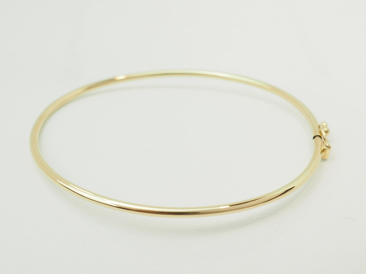 Bracelet jonc flexible en or jaune 18kt-photo-1