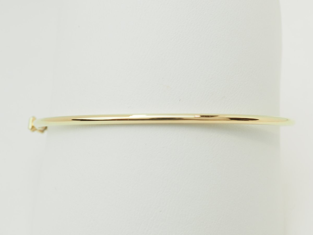 Bracelet jonc flexible en or jaune 18kt-photo-2
