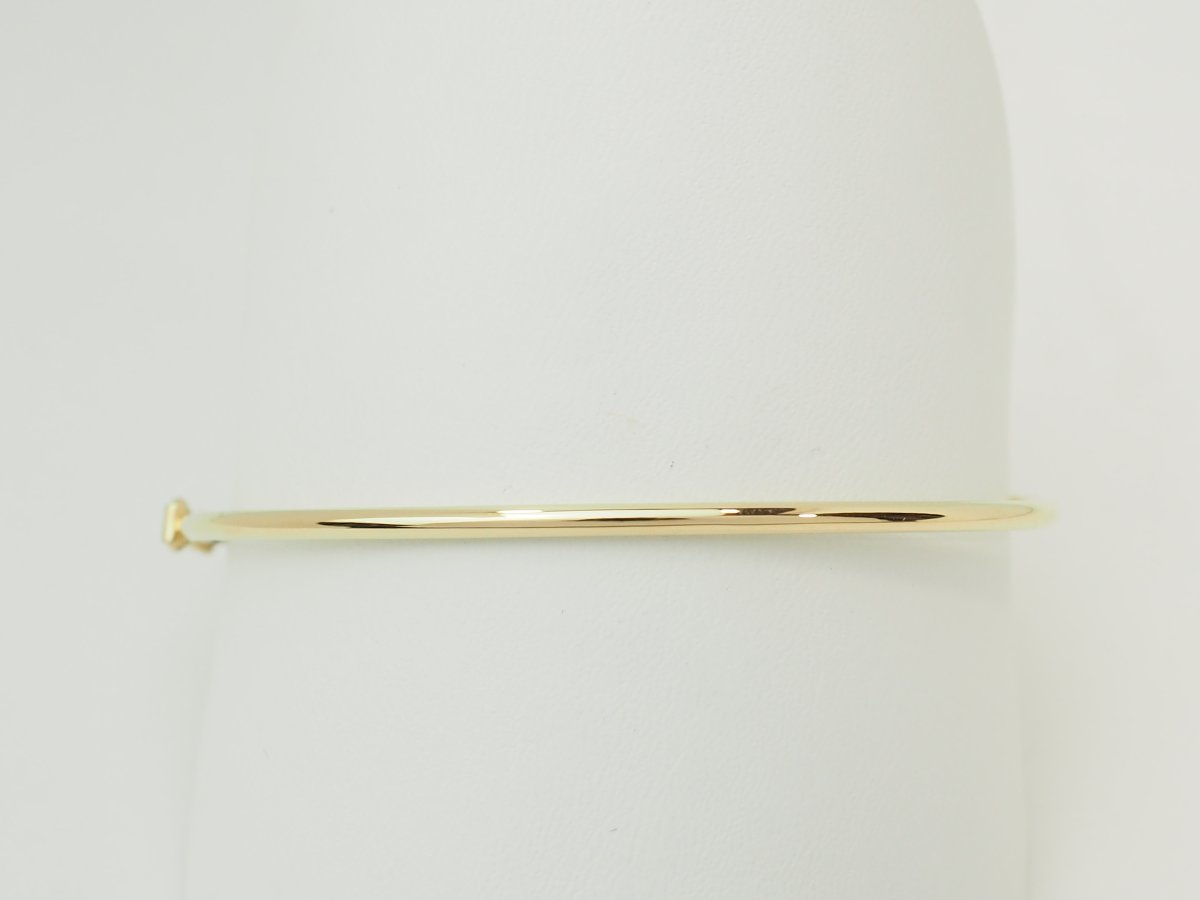 Bracelet jonc flexible en or jaune 18kt-photo-5