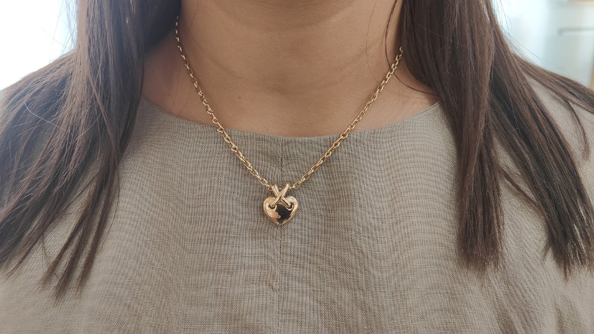 Collier Chaumet cœur Liens or jaune-photo-2