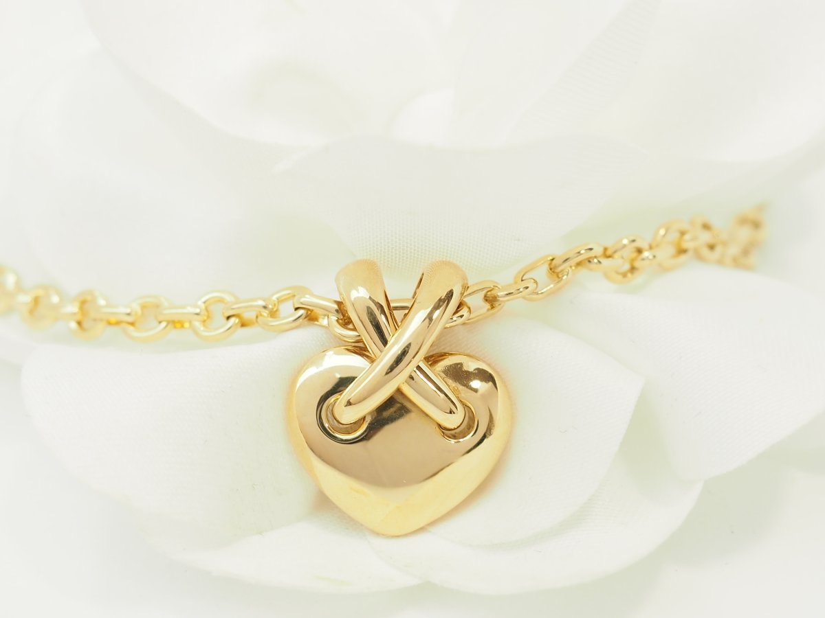 Collier Chaumet cœur Liens or jaune-photo-3