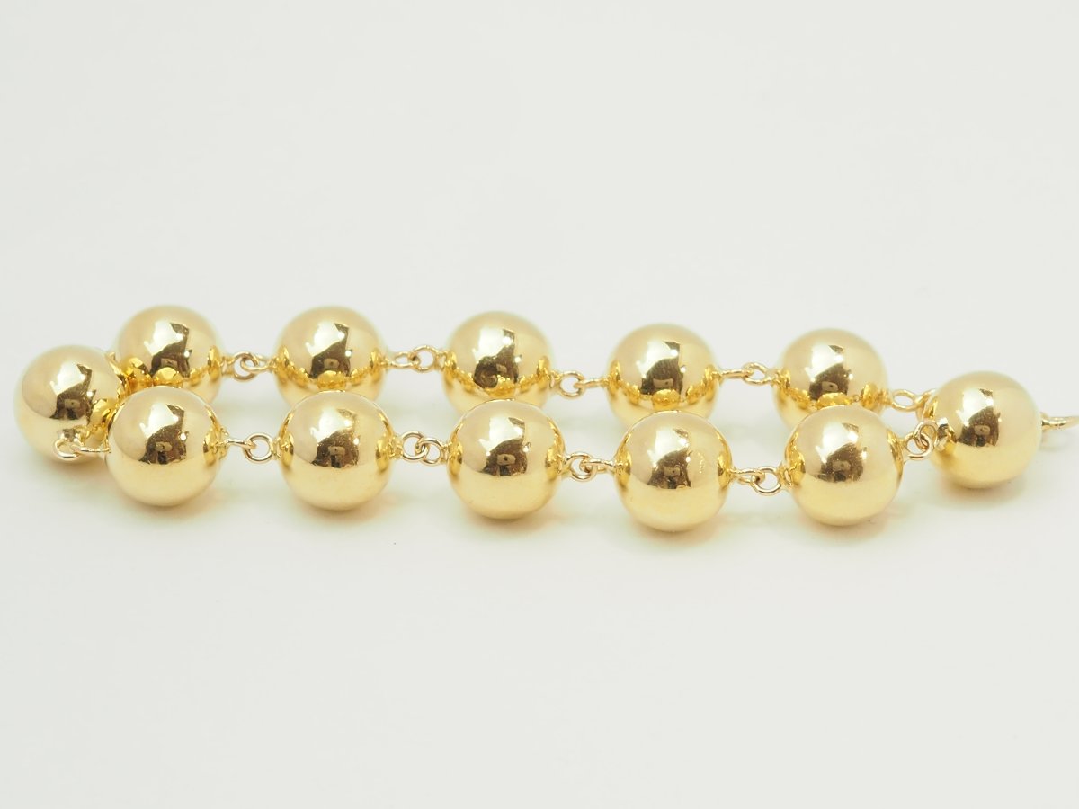18-karat Yellow Gold Marseille Bracelet, 12 Mm Beads – 22.80 G-photo-2