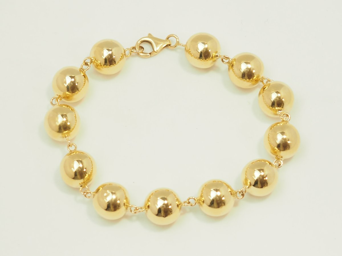 18-karat Yellow Gold Marseille Bracelet, 12 Mm Beads – 22.80 G