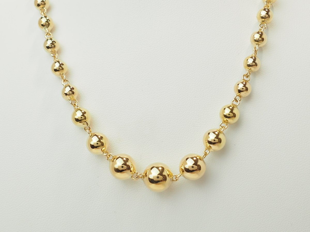 Vintage Marseille Necklace With Cascading Links In 18-karat Yellow Gold – 20.66 G-photo-4