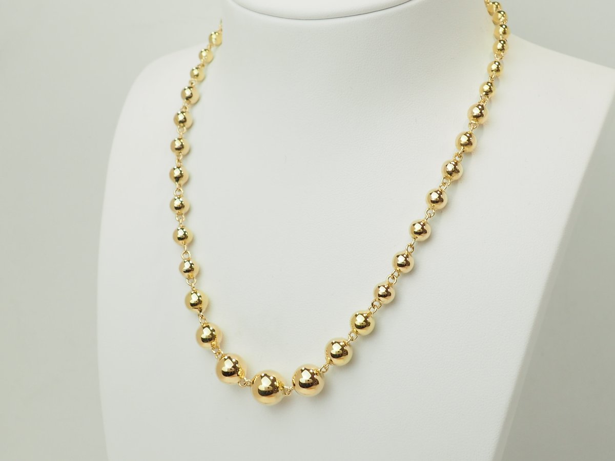 Vintage Marseille Necklace With Cascading Links In 18-karat Yellow Gold – 20.66 G-photo-3