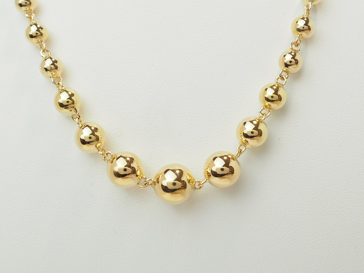 Vintage Marseille Necklace With Cascading Links In 18-karat Yellow Gold – 20.66 G-photo-4
