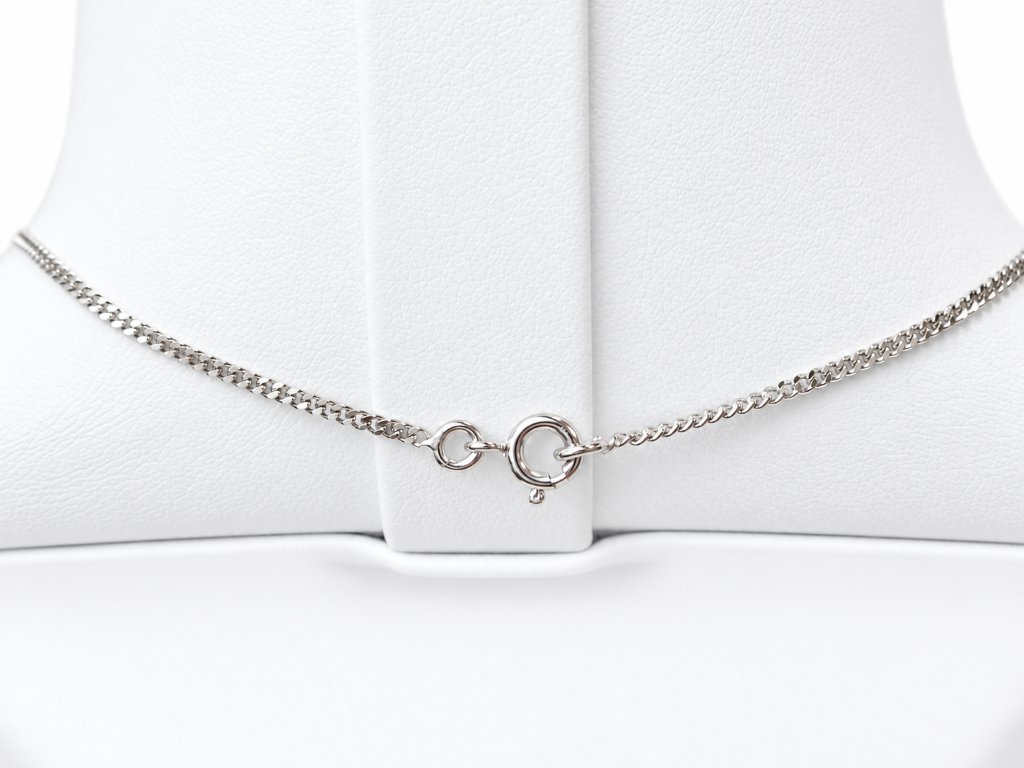 18-karat White Gold Diamond Cross Necklace (0.24 Ct) – 44.5 Chain-photo-1