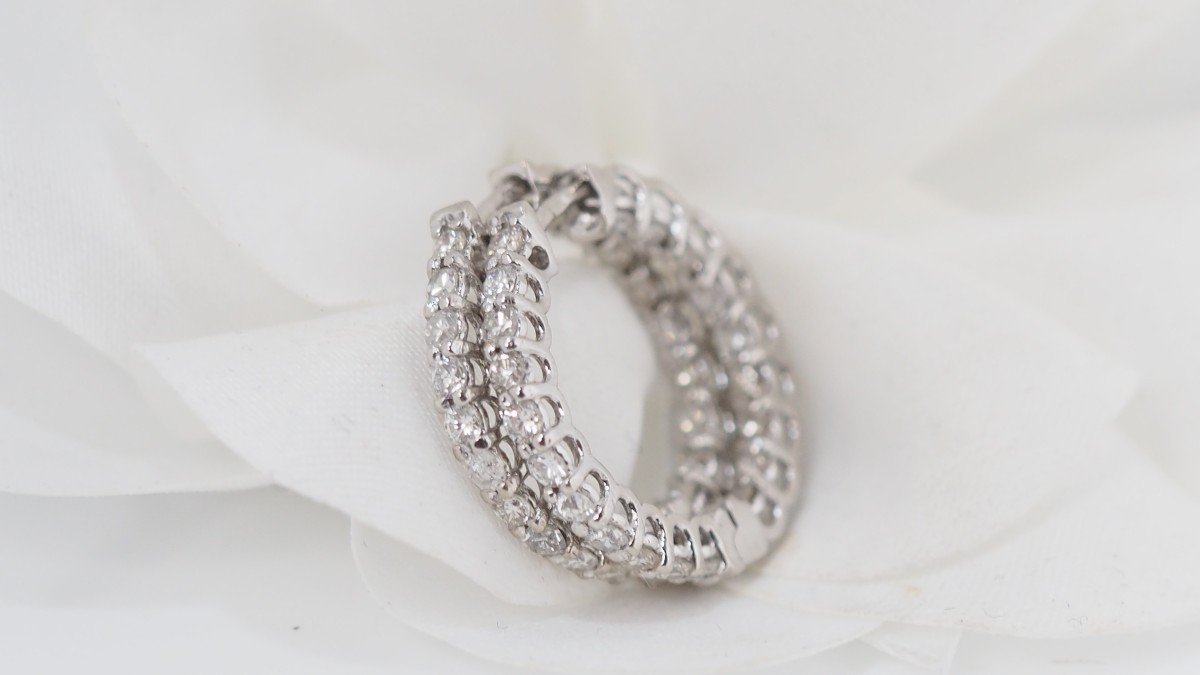 Hoops In White Gold And Diamonds-photo-2