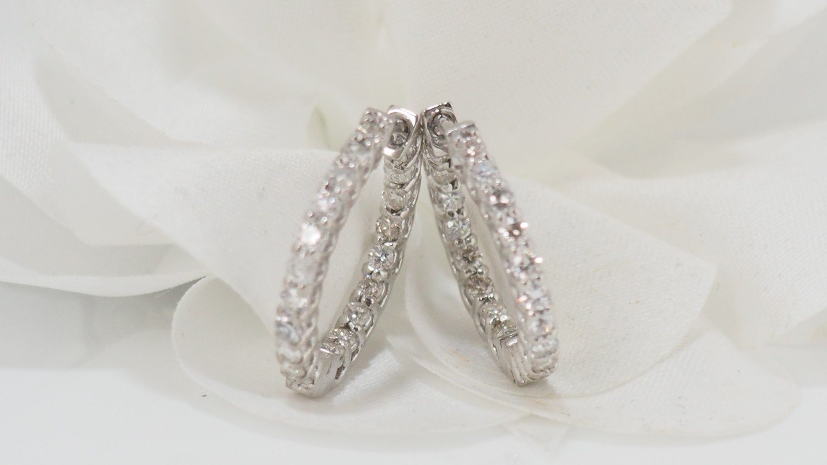 Hoops In White Gold And Diamonds-photo-5