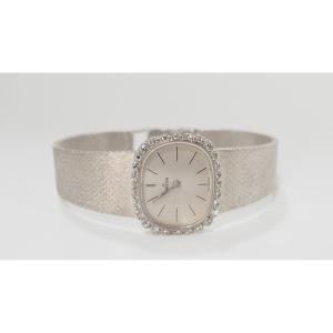 Omega De Ville Watch In White Gold And Diamonds