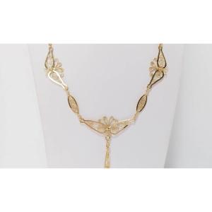 Collier Draperie En Or Jaune