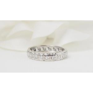 Wedding Ring In White Gold And Diamonds