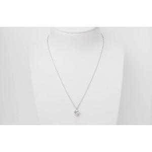 Collier Solitaire En Or Blanc Et Diamant 1,40ct