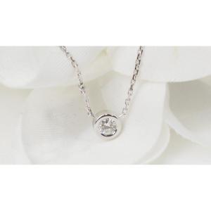 Solitaire Necklace In White Gold And Diamond