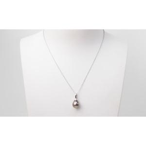 Necklace In White Gold And Tahitian Pearl 