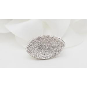 Pavement Ring In White Gold And Diamonds