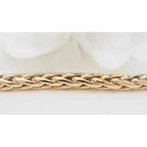 Bracelet Maille Palmier En Or Jaune
