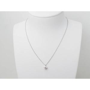 White Gold And Diamond Solitaire Necklace 0.70ct