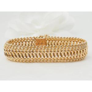 American Mesh Bracelet In Yellow Gold