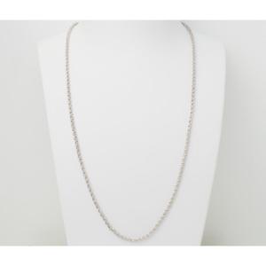 White Gold Jaseron Chain Necklace 