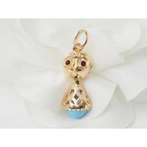 Pendentif breloque figurine en or jaune