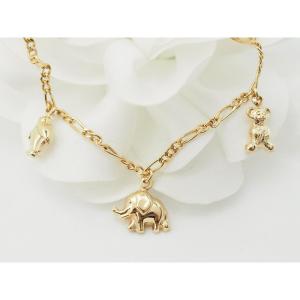 Five Charm Bracelet In Yellow Gold