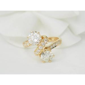 Toi Et Moi Ring In Yellow Gold And Diamonds