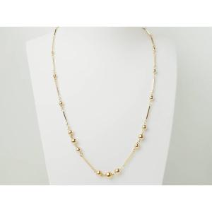 Collier boules en or rose