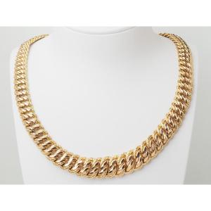 Necklace Maille Américaine 18k Rose Gold Large