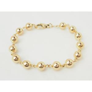 Marseille Bracelet In 18-carat  Gold - Regular Beads 8 Mm