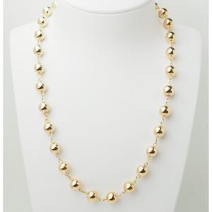 Marseille Rose Gold Necklace - 9 Mm Regular Balls