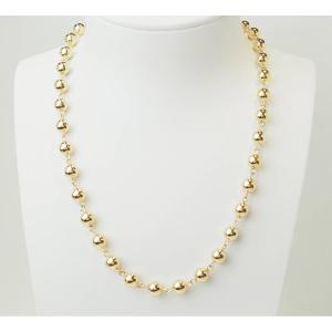 Collier Marseillais en or jaune - boules régulières 7mm