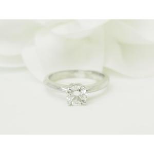 0.78 Carat Lfg-certified Diamond Solitaire In White Gold