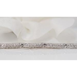 River Bracelet In White Gold And Diamonds