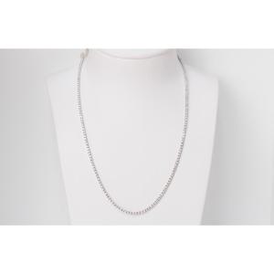 River Necklace In White Gold And Diamonds